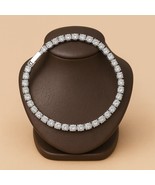 9 Inch Tennis Bracelet 18K White Gold Plated4.0mm Round Cubic Zirconia - €22,16 EUR