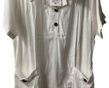 Mad Style Short Sleeved Top White Long Size Small  Medium New with Tags - £14.08 GBP