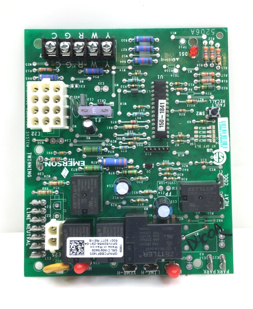 Emerson 50M56-291-04 Furnace Control Circuit Board PCBBF140S used #D400A Item image 2