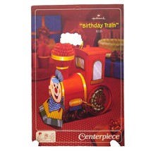 Hallmark Birthday Train Centerpiece, Vintage Paper Decorations Die Cut with Fold - £20.11 GBP