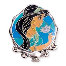 Aladdin Disney Loungefly Pin: Jasmine Stained Glass Portrait - $19.90