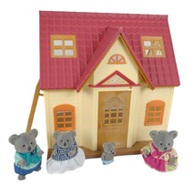 CALICO CRITTERS Cozy Cottage House &amp; 4-pc Li&#39;l Woodzeez Canberra Koala Family - £20.00 GBP