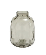 Gray Glass Decorative Vase with Bubble Texture - £23.16 GBP
