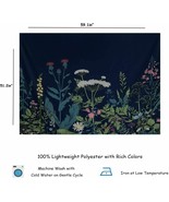 70.8 x 91 Wekymuu Floral Tapestry Plant Wild Flower Tapestry Wall Hangin... - $9.50 CAD
