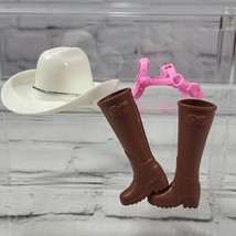 Barbie Western Country Cowgirl Lot Hat Boots Bridle Replacement Accessor... - $14.84