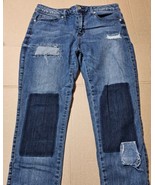 Guess Patchwork Jeans Denim Blue High Rise Womens 30x28 Style R73A04R25U0 - $13.65