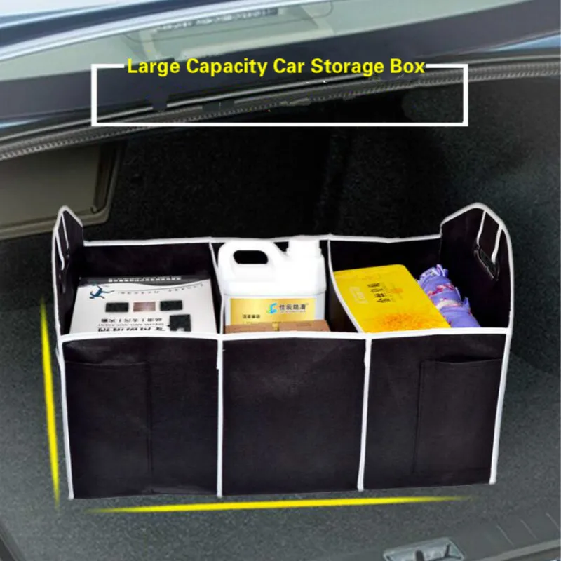 1PC Folding Car Trunk Organizer Storage Bag Non-Woven Fabrics Stowing Tidying - £12.13 GBP