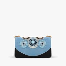 The Parama Blue Suede Leather Handbag image 2