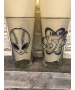 2 Las Vegas 51s Defunct Baseball Team Minor League AAA Alien Beverage Gl... - £26.47 GBP