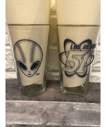 2 Las Vegas 51s Defunct Baseball Team Minor League AAA Alien Beverage Gl... - $33.65