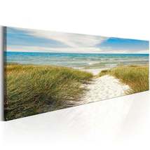Tiptophomedecor Stretched Canvas Landscape Art - Solace Of The Sea - Stretched &amp; - £71.93 GBP+