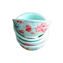 Four (4) Pioneer Woman ~ Multicolored ~ Floral ~ Stoneware ~ 3.12&quot; Dip B... - £22.01 GBP