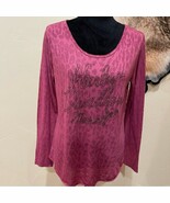 Harley-Davidson Lightweight Leopard Rhinestone Long sleeve Tee Moto Bike... - $659.52 MXN