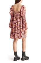 BCBG Generation Long Sleeve Babydoll Dress Multi Color Retro Size 6 ($) - £94.94 GBP
