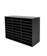 Mail Sorter Organizer, Black Mailbox for Classroom, 27 Compartments Lite... - $316.76