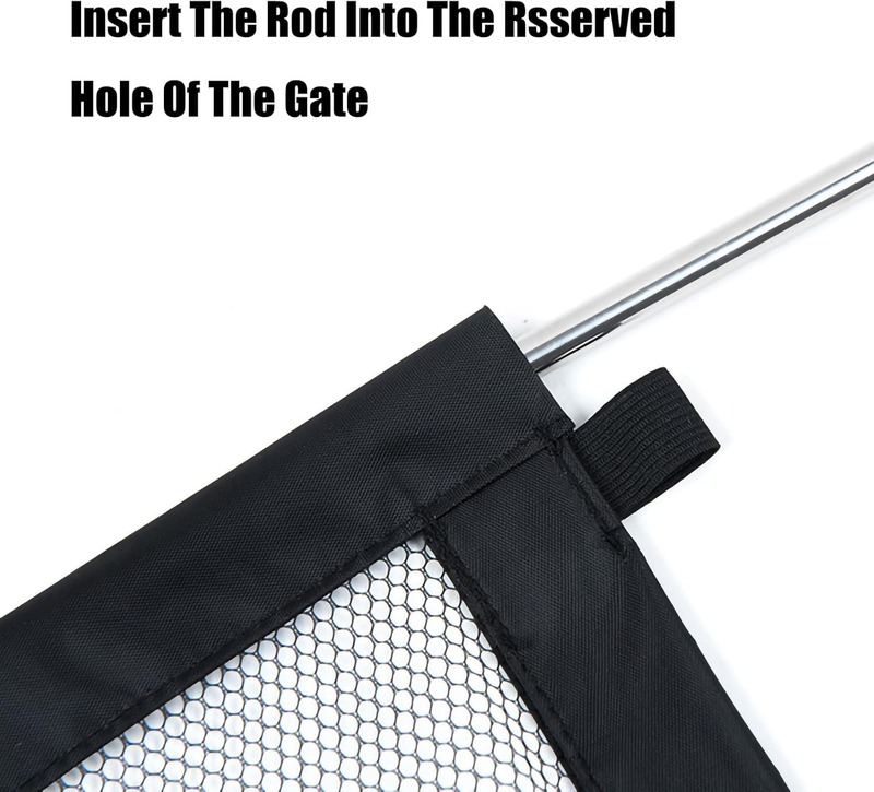 2 Pack Dog Gate, Mesh Baby Gate, 43.3'' X 28.3'' Pet Gate for the House, No Dril Item image 4