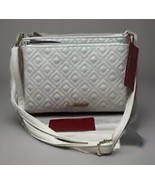 Enzo Angiolini Faux Leather Cream Tapioca Quilted Shoulder Crossbody Bag... - $29.39