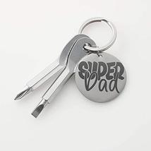 Super Dad Personalized Keychain Screwdriver - £31.52 GBP
