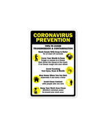 Covid-19 Notice Sign - Coronavirus Prevention Tips to Avoid Transmission - $564.03 MXN