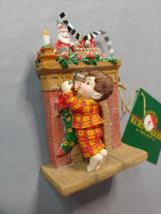 Kurt Adler Christmas Ornament Boy &amp; Chimney NEW with tags - £8.50 GBP