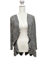 Nic + Zoe Size Medium Linen Blend Blue Cardigan - £22.04 GBP