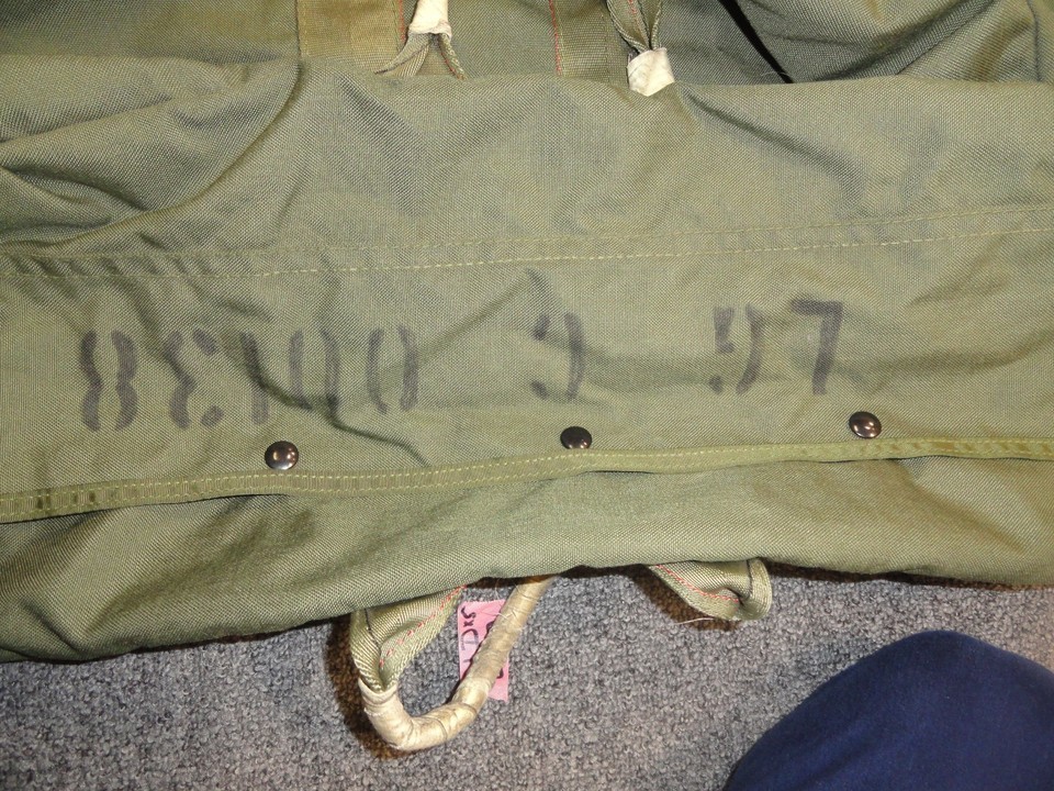 AVIATOR KIT BAG OD GREEN JUMP MASTER AIRBORNE PARATROOPER FLIGHT CREW CHIEF 6627 Item image 8