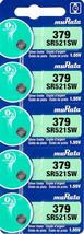 Murata 379 Battery SR521SW 1.55V Silver Oxide Watch Button Cell (10 Batt... - £3.20 GBP+