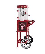 Compact Electric Popcorn Machine & Cart, 10-Cup Capacity, Red (PCMC20RD13) - $199.95