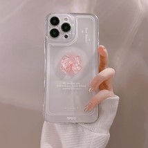 Japan Korean 3D Laser Crystal Bow Clear Acrylic Hard Phone Case For IPhone 12 7  - £5.84 GBP