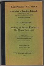 Association Of American Railroads Loading Of Forest Products On Open Top... - £10.20 GBP
