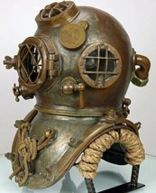 18&quot; Diving Divers Helmet U.S Navy Mark V Deep Sea Antique Scuba Vintage ... - £593.78 GBP