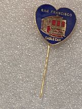 2 1/4" San Francisco Cable Car Stick Pin w/Flag *Pre-Owned* DTB - $11.99