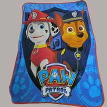 Nickelodeon Paw Patrol Fleece Throw Blanket Multicolor Dogs 42&quot; X 58&quot; Cartoon - £10.76 GBP