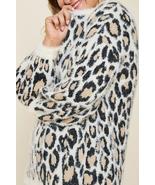 Plus Size Leopard Mohair Sweater - £35.97 GBP