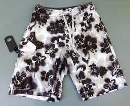 Ripzone Board Short Men&#39;s Size 28 Brown Beige Floral Surf Shorts Wax Sur... - £7.88 GBP