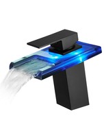 LED Waterfall Bathroom Faucet - 3 Color Changing - $135.16 CAD
