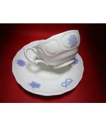 Adderley England Chelsea antique white / lavender cup and saucer anchor ... - $64.35
