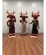 Set Of 3-60” Tall Animated Mechanical Van Deer Construction Deer-David Hamberger - $7,425.00