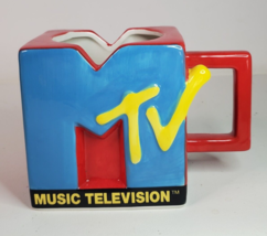 MTV Retro Logo Large 3D Ceramic Coffee Mug Planter Classic Collectible C... - £11.86 GBP