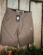 NWT Hurley Mens Heathered 4-Way Stretch Walk Shorts SIZE 28 9.5&quot;inseam B... - $24.70