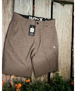NWT Hurley Mens Heathered 4-Way Stretch Walk Shorts SIZE 28 9.5&quot;inseam B... - $24.70