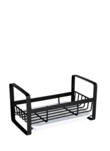 Sink Caddy Organizer Rack Wall or Freestanding Black Metal for Soap Spon... - £11.99 GBP