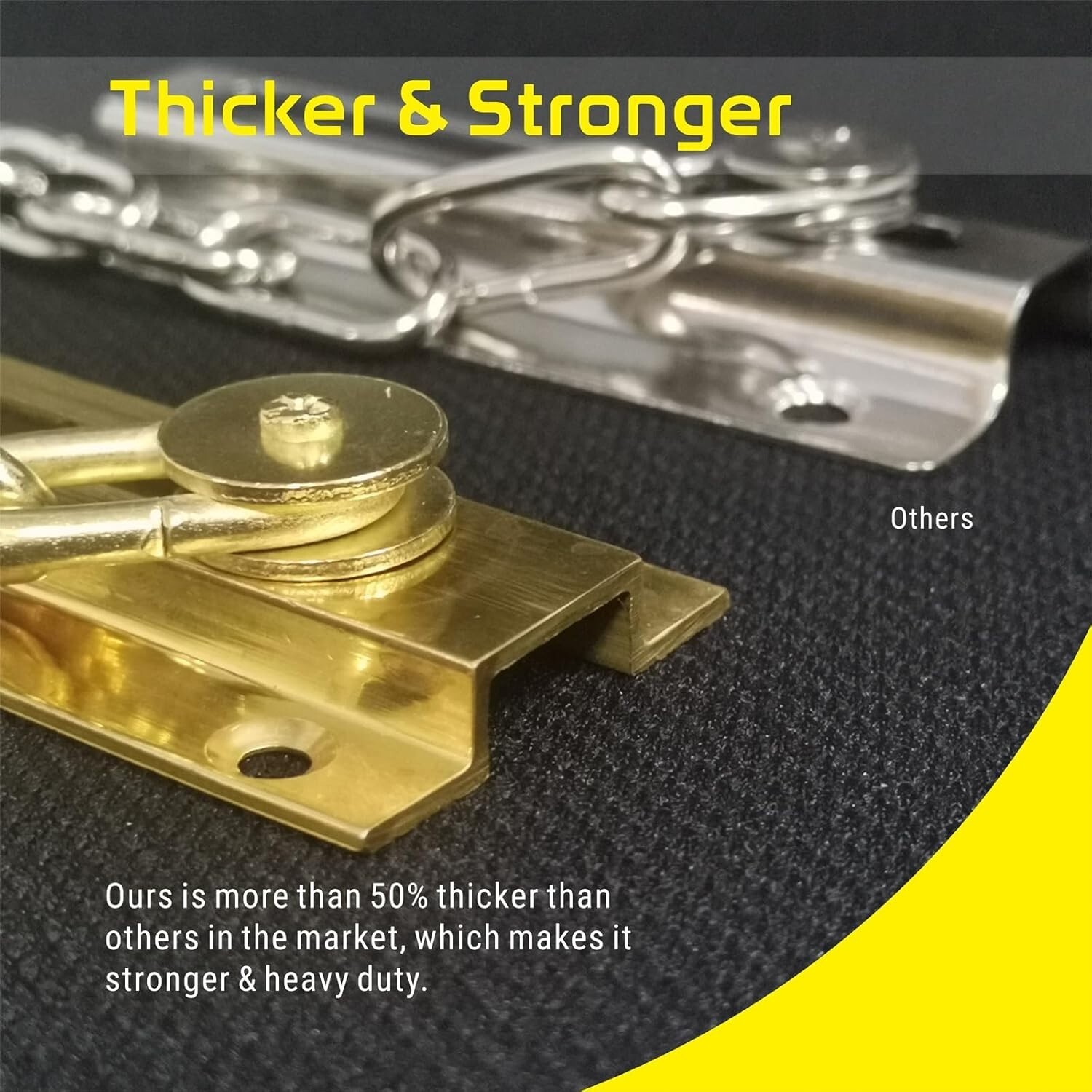 Door Chain Guard, Heavy-Duty Home Security, Sturdy and Rust-Resistant Door Brass Item image 4