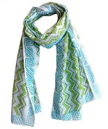 Scarfs for women 100% Pure cotton Indian design hand block printed mini ... - £21.15 GBP