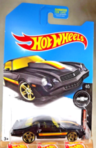 2017 Hot Wheels Toys R Us Exclusive Camaro Fifty 4/5 81 CAMARO Black w/GoldPr5Sp - £19.66 GBP