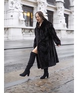 Dark Ranch Black Mink Fur Coat Jacket XL/XXL - Fast Shippig - $599.00