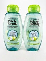 Garnier Whole Blends Coconut Water Moisturizing Shampoo 22 Fl Oz Each Lot Of 2 - £17.64 GBP