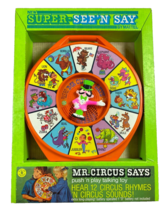 Super See &#39;n Say Matter Mr. Circus Says with box 1968 Non working Rare - £77.87 GBP