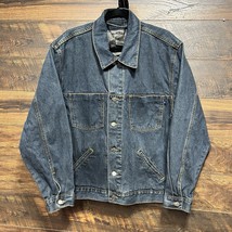 Vintage Joe Boxer 8 Ball Heavy Rigid Denim Relaxed Jacket Mens XL Jean R... - $26.60