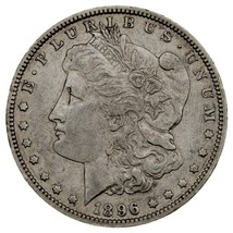 1896-O Plateado Morgan Dólar En Au Estado, Decent Luster, Some Tonificante - £150.92 GBP